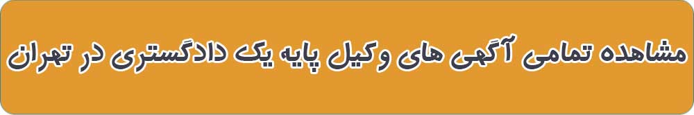 بهترین وکیل پایه یک دادگستری در تهران
